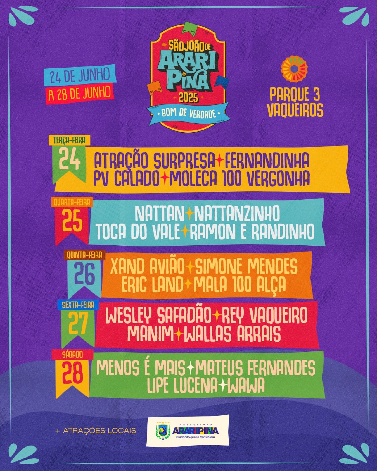 São João de Araripina 2024 promete ser um dos maiores do Sertão; confira a programação completa