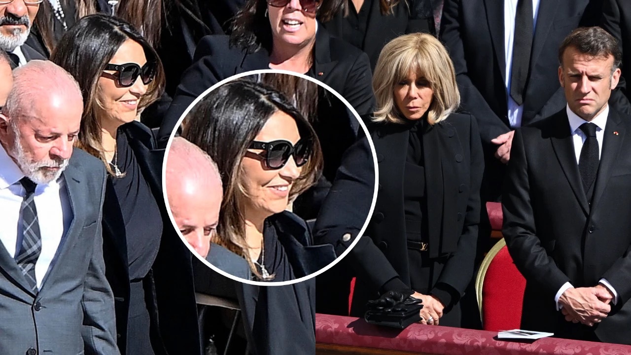 Janja dispensa véu em funeral e sorriso chama atenção